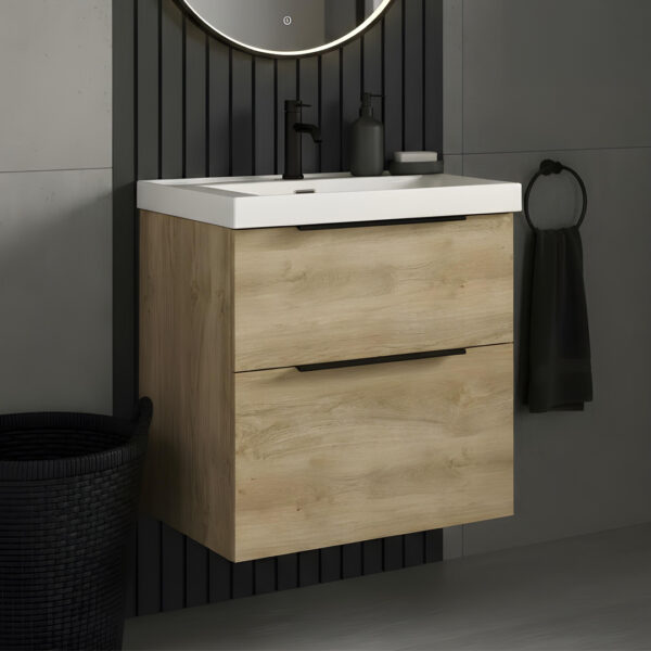 Adare oak wall hung vanity unit | Bathroom Furniture | Atti bathrooms | Ireland