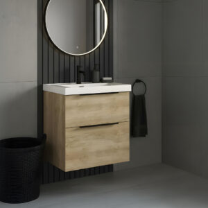 Adare oak wall hung vanity unit | Bathroom Furniture | Atti bathrooms | Ireland