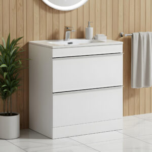 Castello white Floorstanding vanity unit | Bathroom Furniture | Atti bathrooms | Ireland