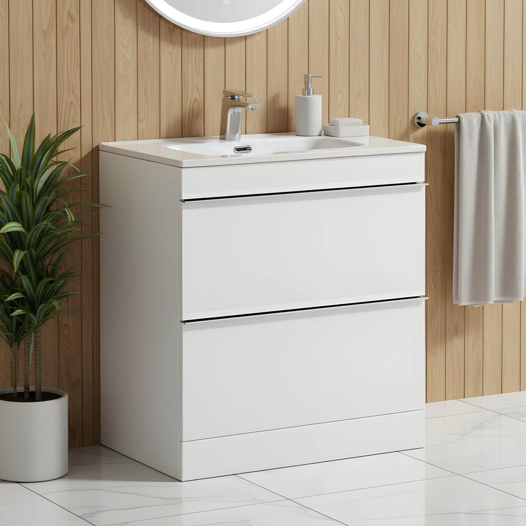 Castello white Floorstanding vanity unit | Bathroom Furniture | Atti bathrooms | Ireland