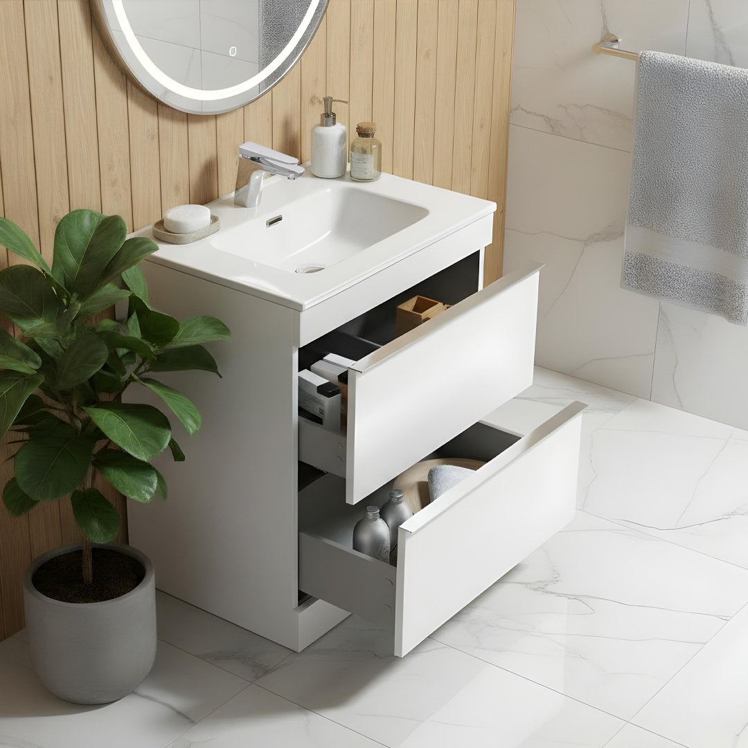 Castello white Floorstanding vanity unit | Bathroom Furniture | Atti bathrooms | Ireland