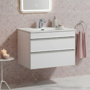 Castello white wall hung vanity unit | Bathroom Furniture | Atti bathrooms | Ireland