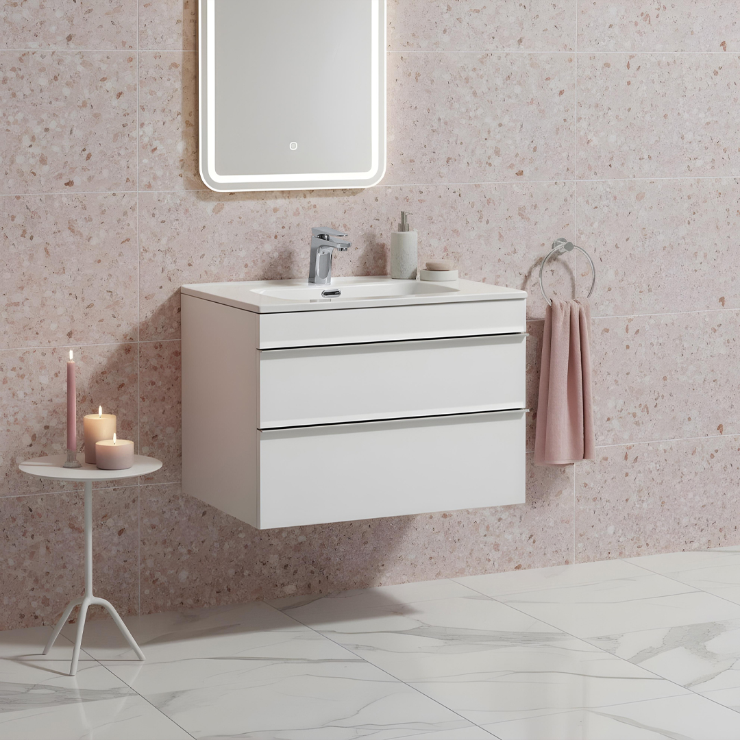 Castello white wall hung vanity unit | Bathroom Furniture | Atti bathrooms | Ireland