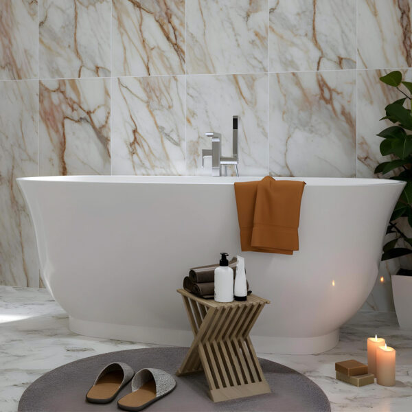 Clodagh white freestanding Bath | Atti Bathrooms | Ireland
