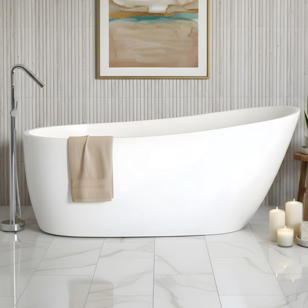 Clodagh white freestanding Bath | Atti Bathrooms | Ireland