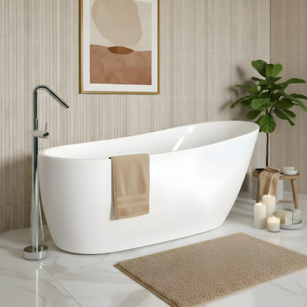 Clodagh white freestanding Bath | Atti Bathrooms | Ireland