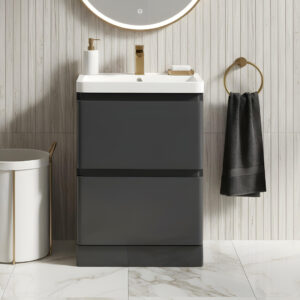 Grosvenor grey Floorstanding vanity unit | Bathroom Furniture | Atti bathrooms | Ireland