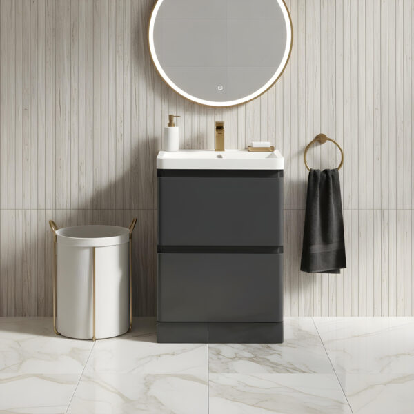 Grosvenor grey Floorstanding vanity unit | Bathroom Furniture | Atti bathrooms | Ireland