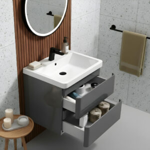 Grosvenor grey wall hung vanity unit | Bathroom Furniture | Atti bathrooms | Ireland
