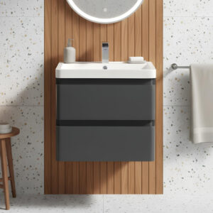 Grosvenor grey wall hung vanity unit | Bathroom Furniture | Atti bathrooms | Ireland