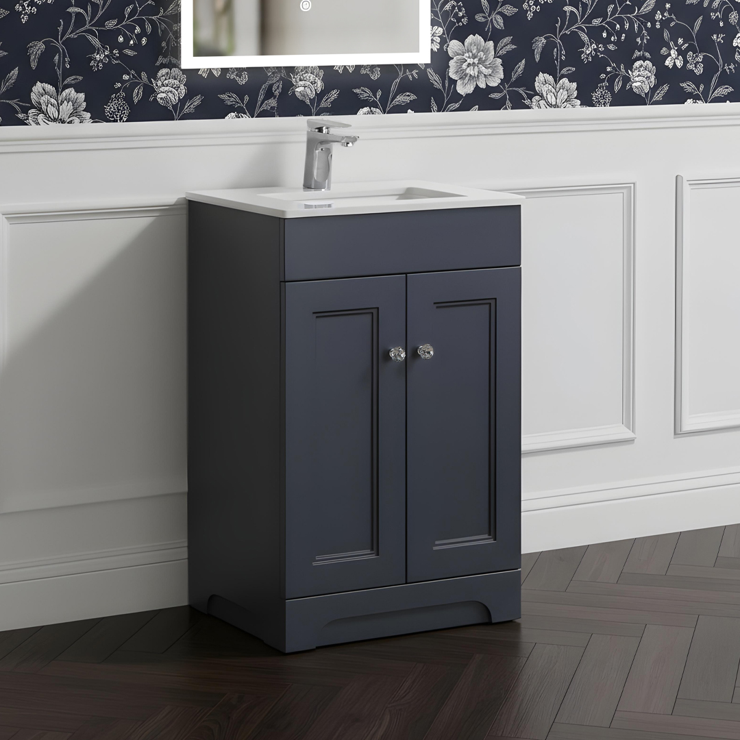 Hyde Grey Floorstanding vanity unit | Bathroom Furniture | Atti bathrooms | Ireland