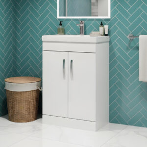 Malone white Floorstanding vanity unit | Bathroom Furniture | Atti bathrooms | Ireland