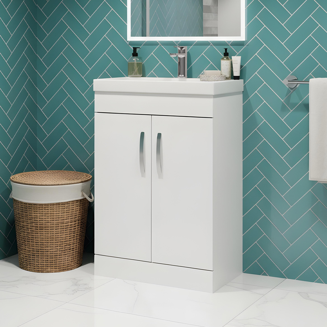 Malone white Floorstanding vanity unit | Bathroom Furniture | Atti bathrooms | Ireland