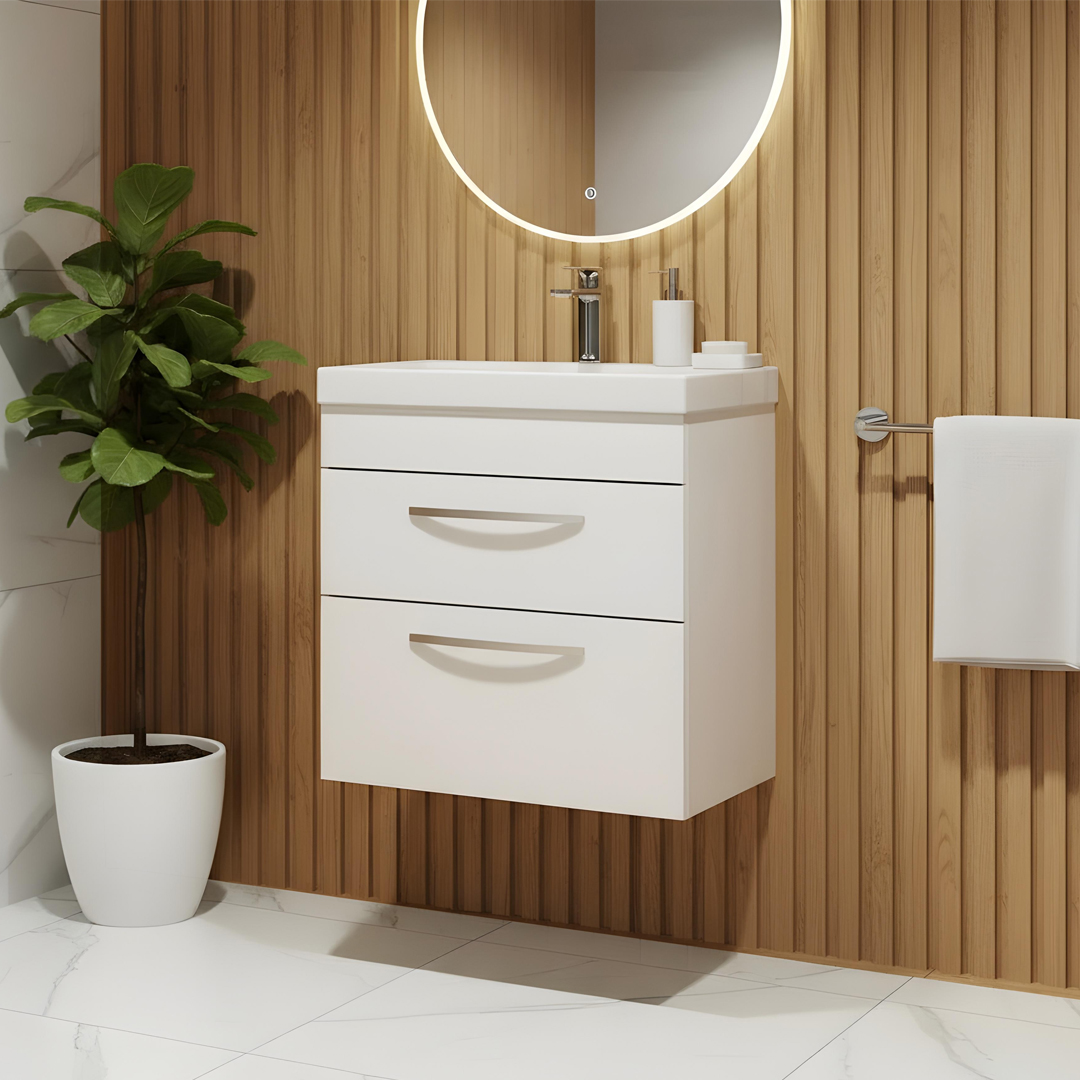 Malone white wall hung vanity unit | Bathroom Furniture | Atti bathrooms | Ireland