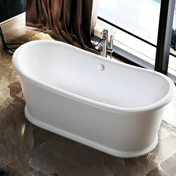 Orla White Traditional Double Slipper Freestanding Bath | Atti Bathrooms | Ireland