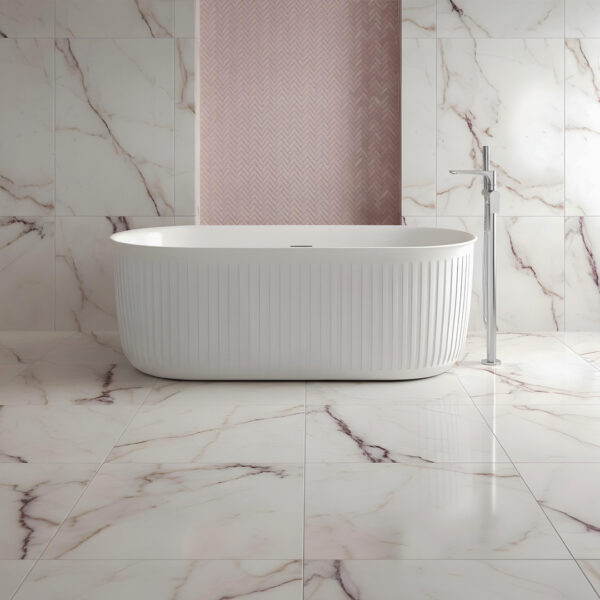Rachael White Fluted freestanding bath | Atti Bathrooms | Ireland