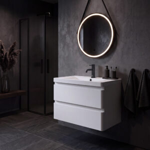 Grosvenor 800mm White Wall Hung Unit With Basin