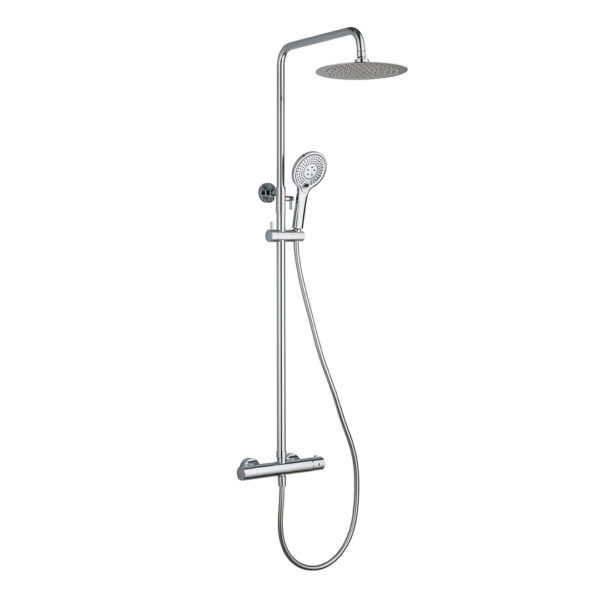 Fusion Round Exposed Shower Kit