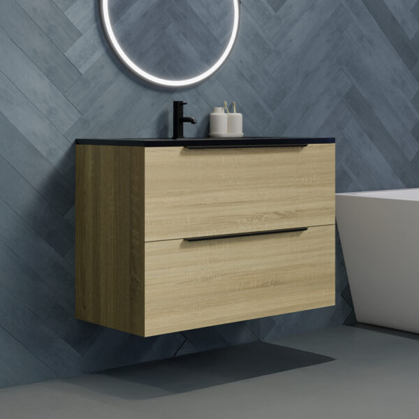 Adare oak wall hung vanity unit | Bathroom Furniture | Atti bathrooms | Ireland