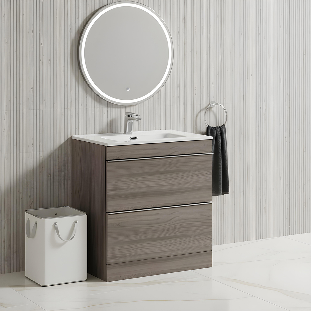 Castello Oak florrstanding vanity unit | Bathroom Furniture | Atti bathrooms | Ireland