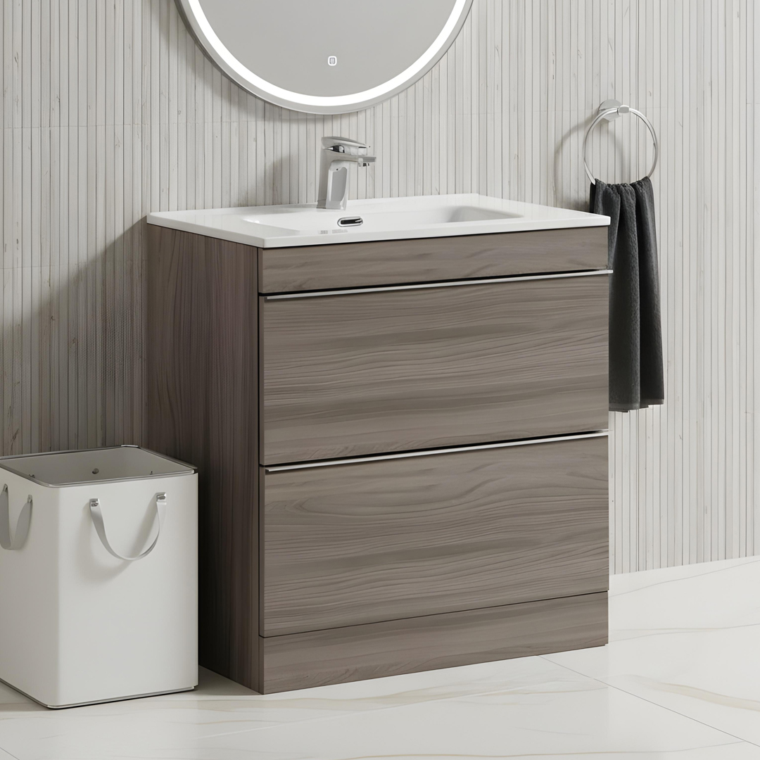 Castello Oak florrstanding vanity unit | Bathroom Furniture | Atti bathrooms | Ireland