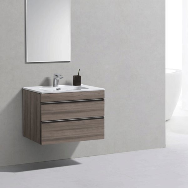 Atti Bathrooms Castello Elm Wood Wall Hung Unit