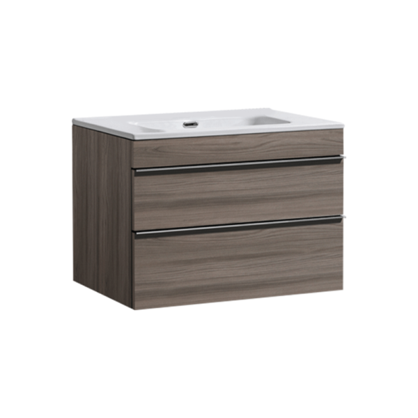 Atti Bathrooms Castello Elm Wood Wall Hung Unit