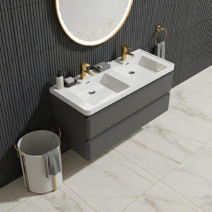 Grosvenor grey wall hung vanity unit | Bathroom Furniture | Atti bathrooms | Ireland