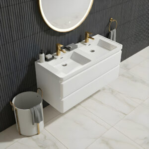 Grosvenor white wall hung vanity unit | Bathroom Furniture | Atti bathrooms | Ireland