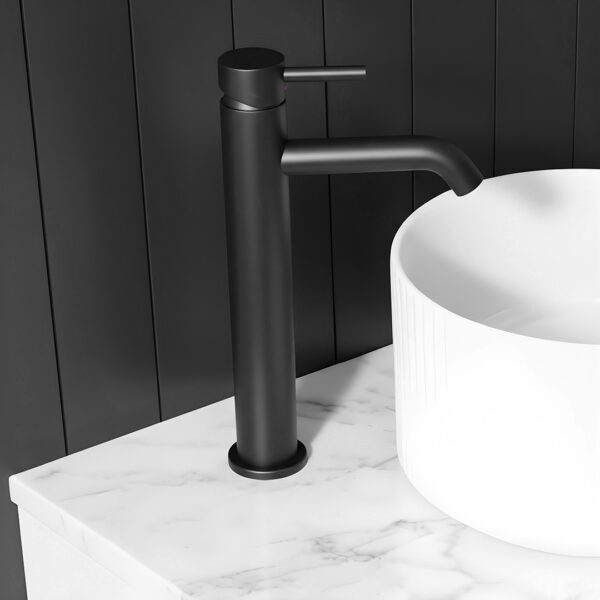 Hydro matt black tall Basin tap | Atti Bathrooms | Ireland