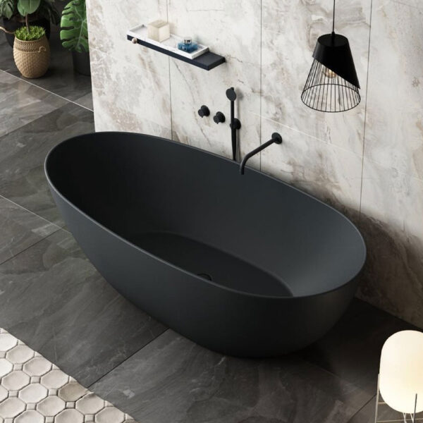 MATT BLACK FREESTANDING BATH