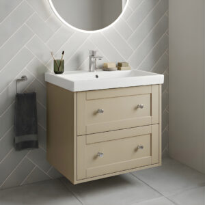 Maple Taupe Wall Hung Vanity | Atti Bathrooms | UK and Ireland