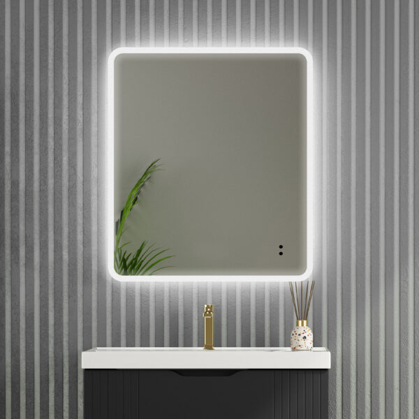Mian rounded edge led mirror | Atti Bathrooms | Ireland