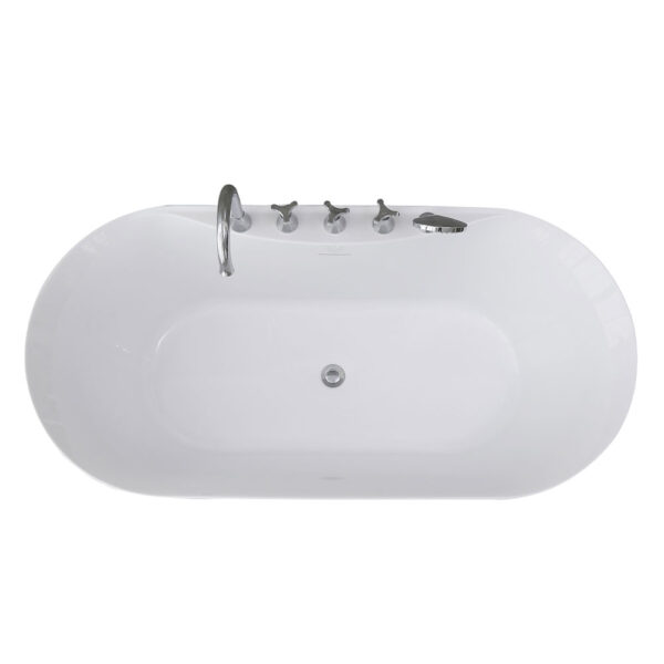 WHITE FREESTANDING BATH