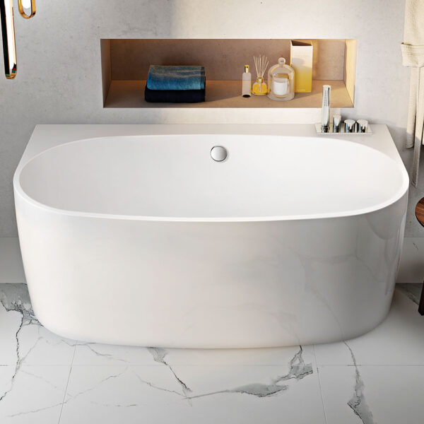 WHITE FREESTANDING BATH