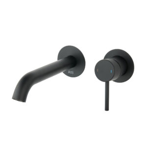 Hydro matt black wall mounted Basin tap | Atti Bathrooms | Ireland