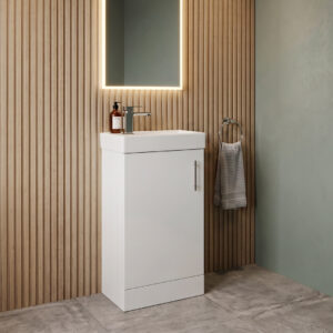 Kubix 400mm White Vanity Unit