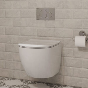 Series 200 White Wall Hung Toilet