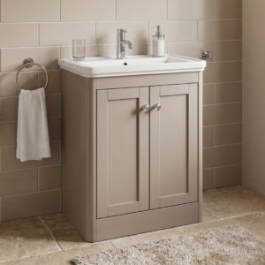 Bilbury Stone Grey Floorstanding Vanity Unit | Wall Hung Vanity Units | Furniture | Ireland and the UK | Atti Bathrooms