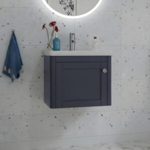 Bilbury wall hung floorstanding vanity unit anchor grey | Atti Bathrooms | Ireland
