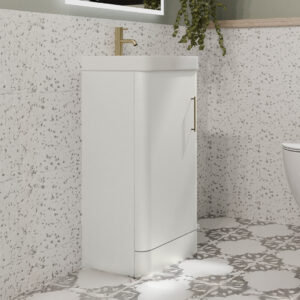 wisdom White cloakroom floorstanding vanity unit | Atti Bathrooms | Irelands