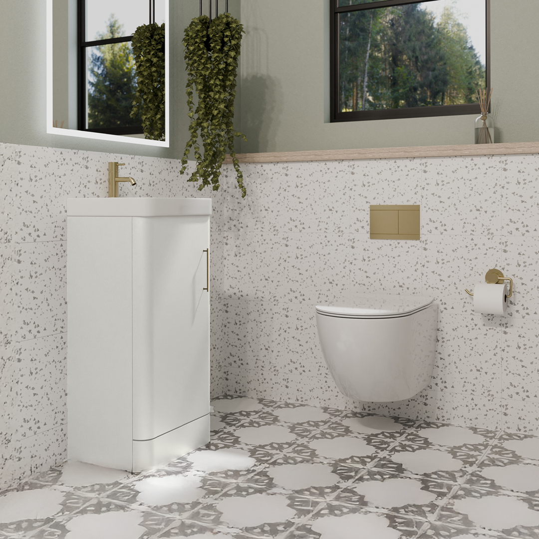 wisdom White cloakroom floorstanding vanity unit | Atti Bathrooms | Irelands