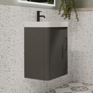 wisdom anthracite cloakroom wall hung vanity unit | Atti Bathrooms | Irelands