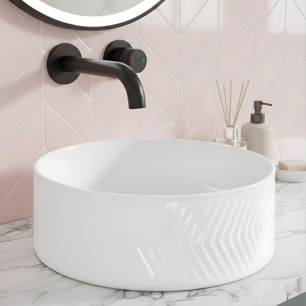 Hydro matt black wall mounted Basin tap | Atti Bathrooms | Ireland