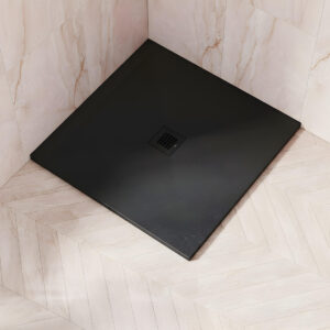 Square Slate shower tray black | Atti Bathrooms | Ireland