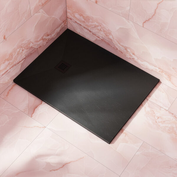 Rectangular Slate shower tray black | Atti Bathrooms | Ireland
