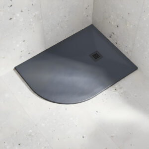 Offset Quadrant Slate shower tray anthracite | Atti Bathrooms | Ireland