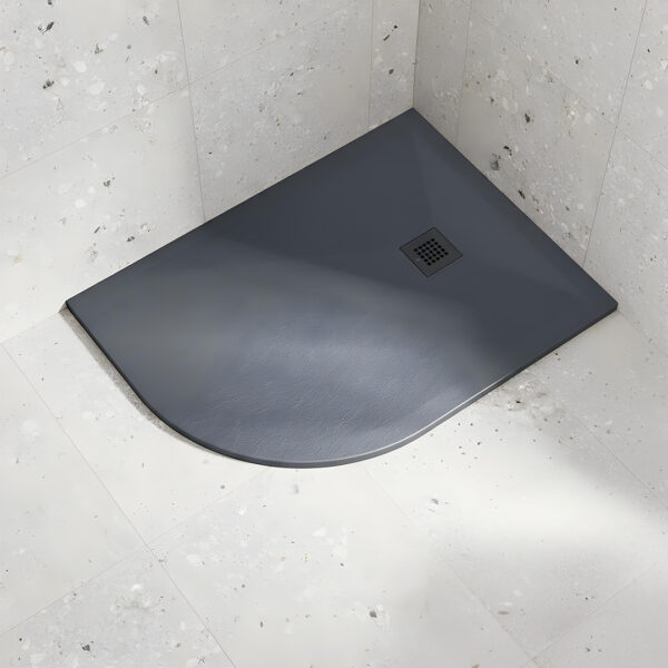 Offset Quadrant Slate shower tray anthracite | Atti Bathrooms | Ireland