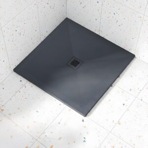 Square Slate shower tray anthracite | Atti Bathrooms | Ireland