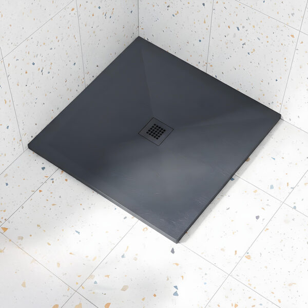 Square Slate shower tray anthracite | Atti Bathrooms | Ireland